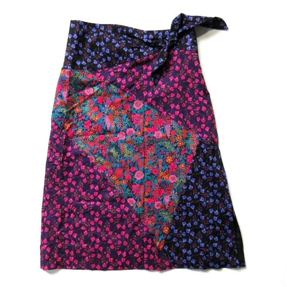 NWT J.Crew Tie-waist Midi in Liberty Mixed Print Patchwork Floral Skirt 6